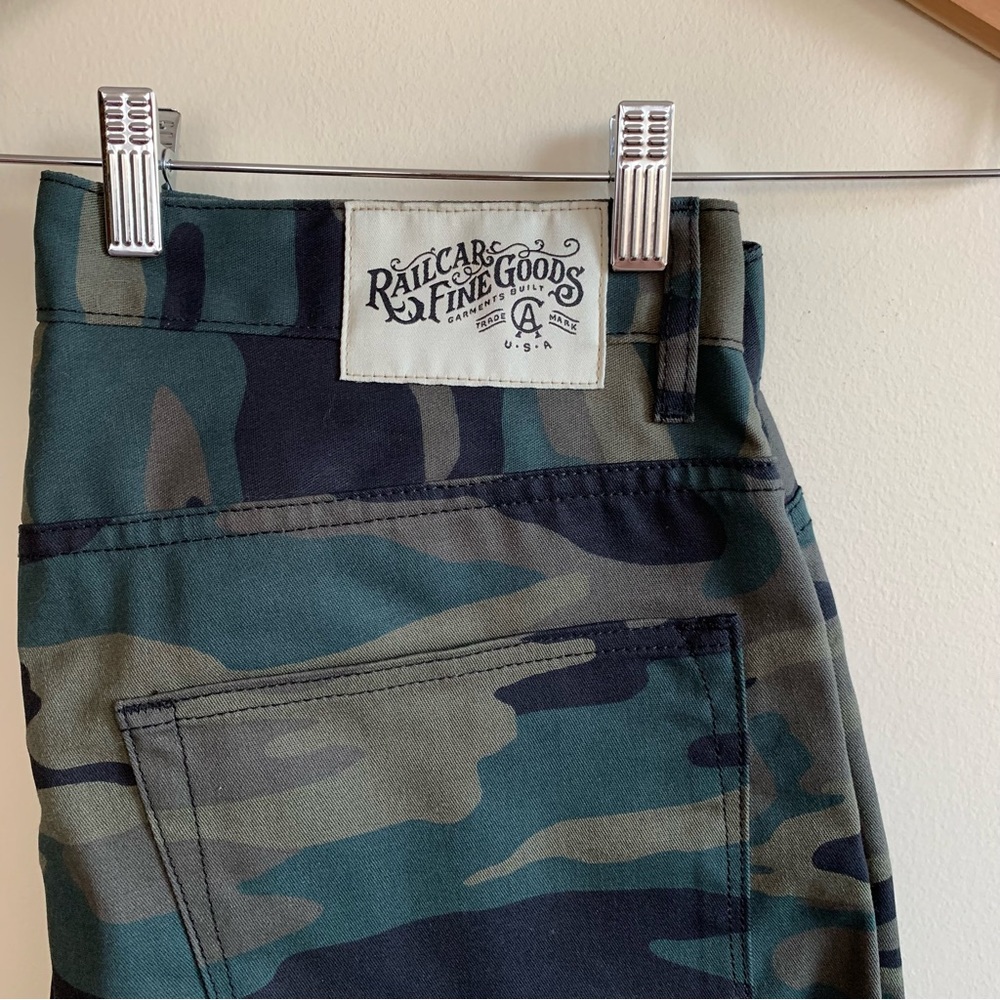 RAILCAR FINE GOODS Spikes Men's Army Camo Twill .